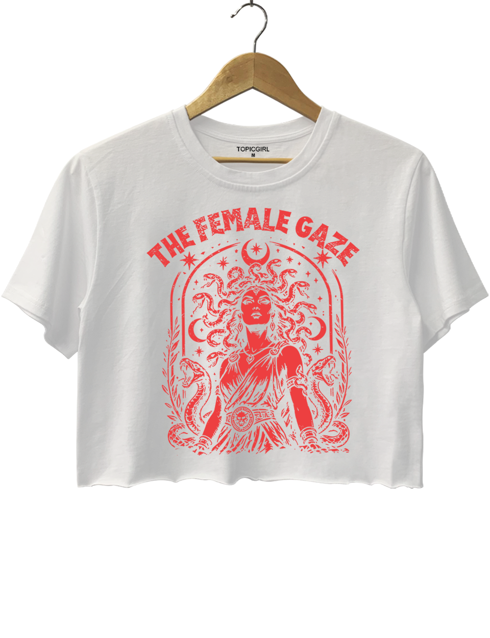 The Female Gaze Vintage Medusa Crop Top