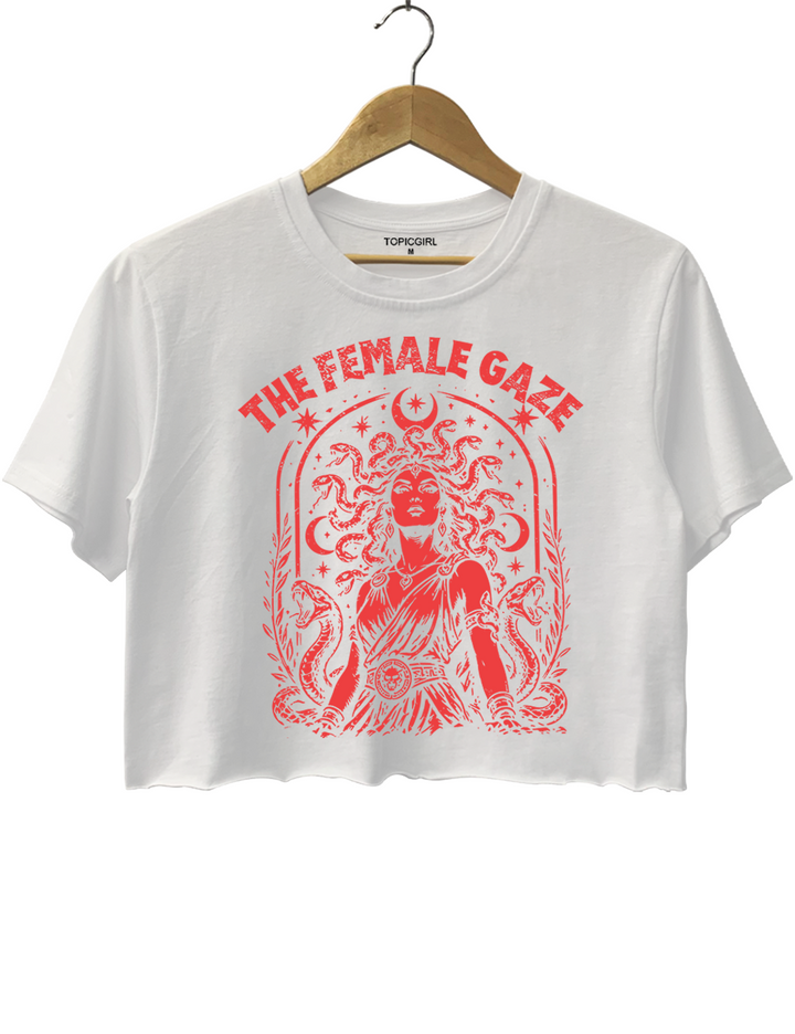 The Female Gaze Vintage Medusa Crop Top
