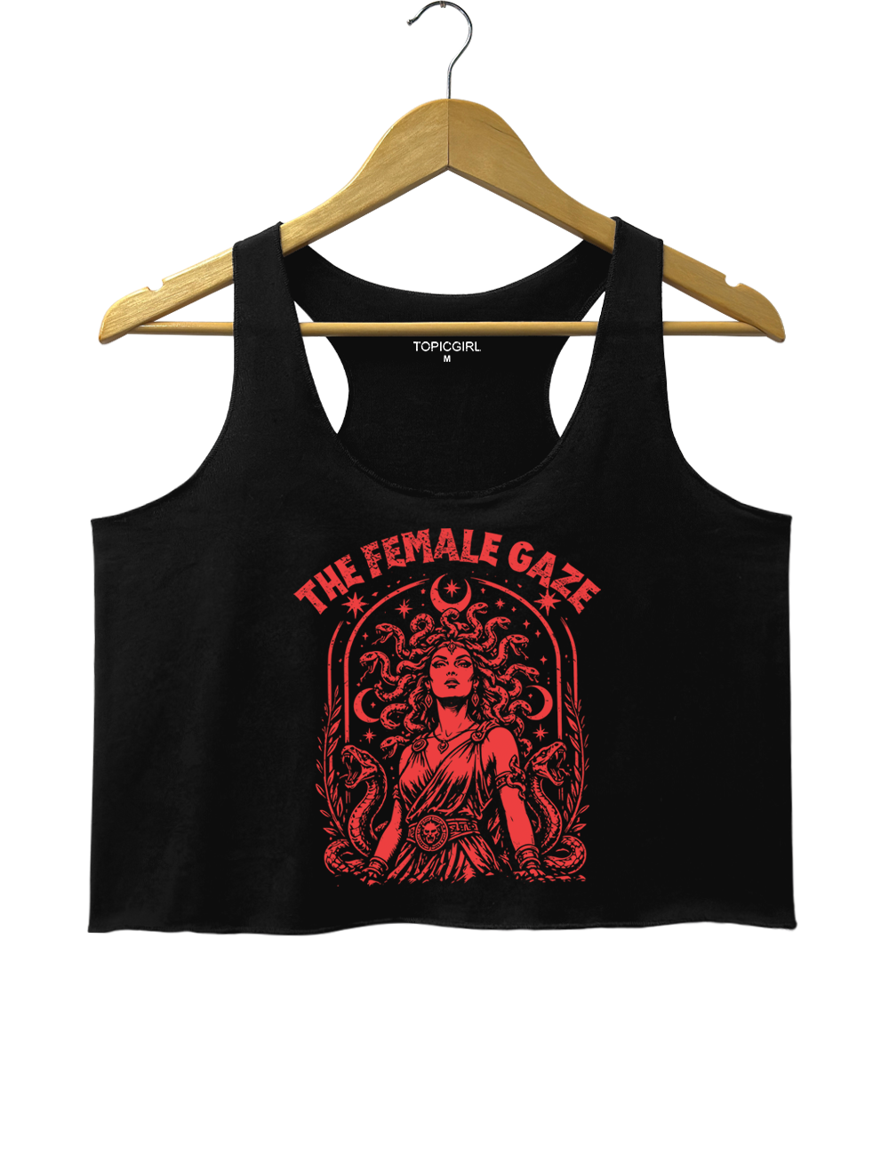 The Female Gaze Vintage Medusa Crop Tank Top