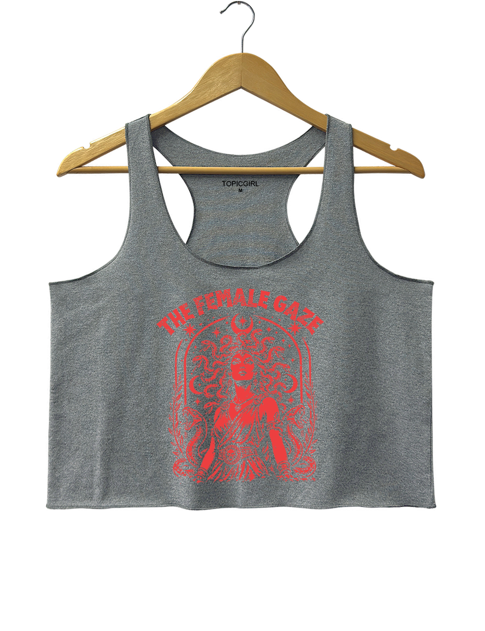 The Female Gaze Vintage Medusa Crop Tank Top