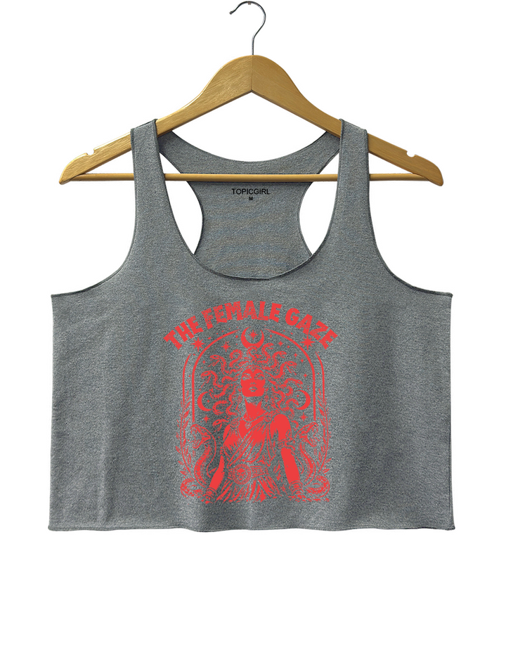 The Female Gaze Vintage Medusa Crop Tank Top