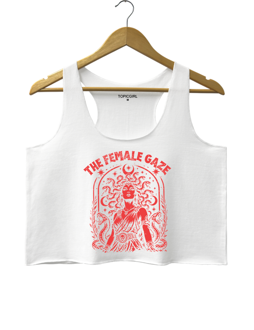 The Female Gaze Vintage Medusa Crop Tank Top