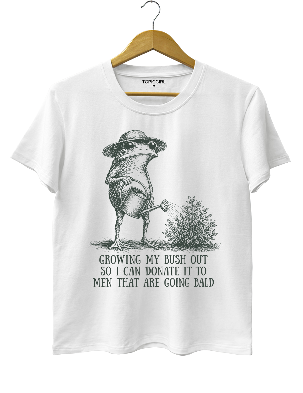 Growing My Bush Out Funny Womens Tee