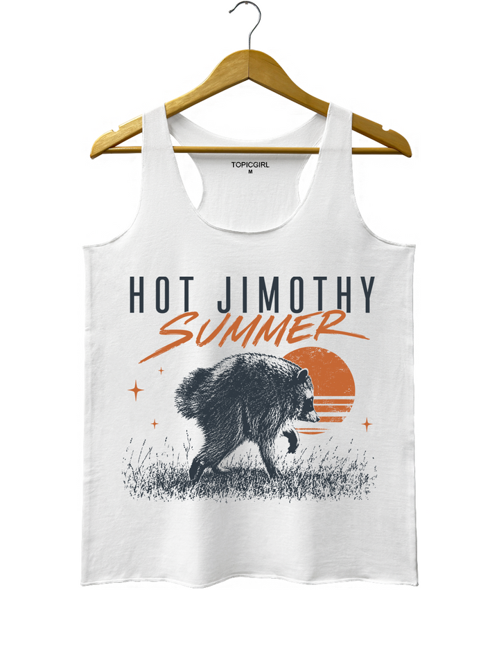 Hot Jimothy Summer Raccoon Tank Top