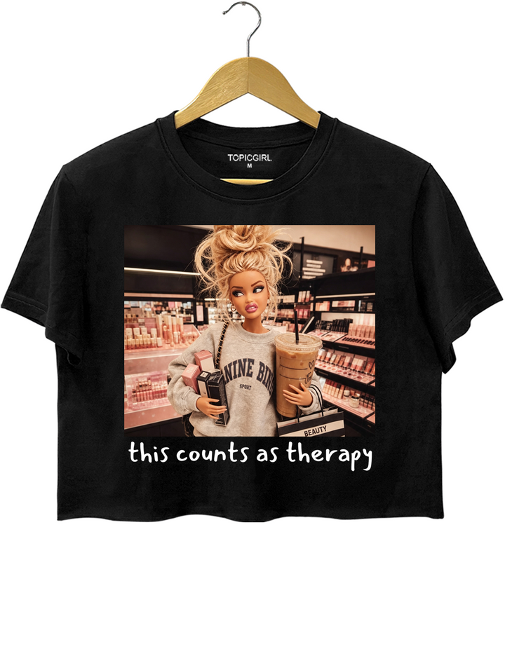 This Counts As Therapy Crop Top
