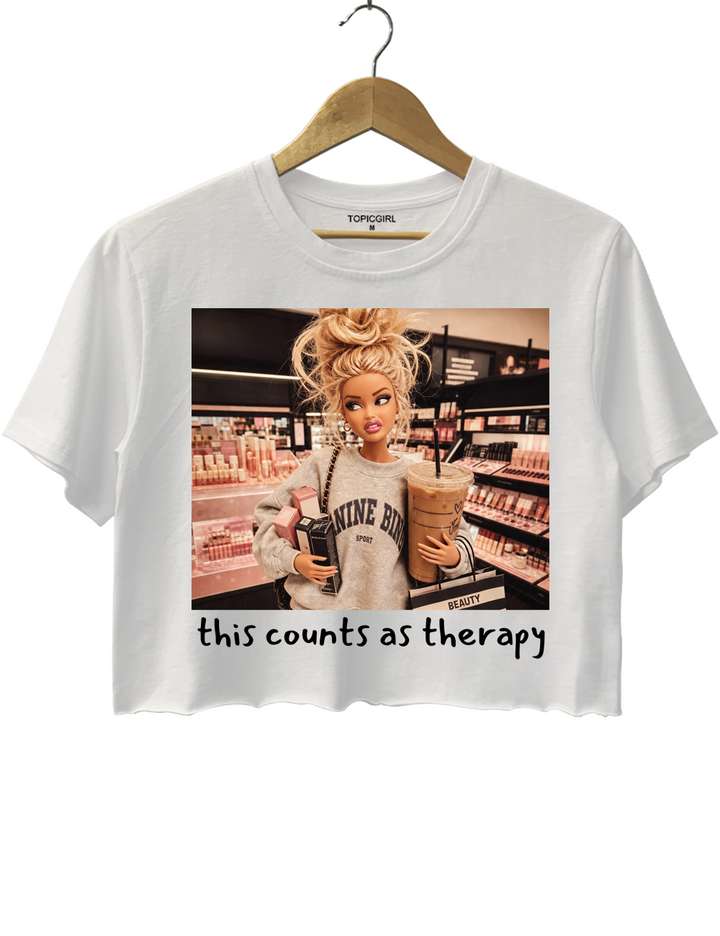 This Counts As Therapy Crop Top