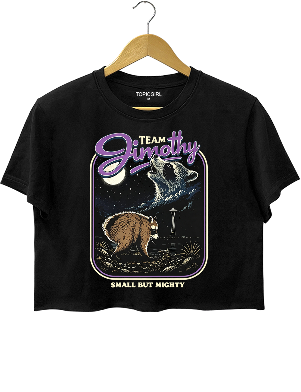 Retro Jimothy Raccoon Crop Top