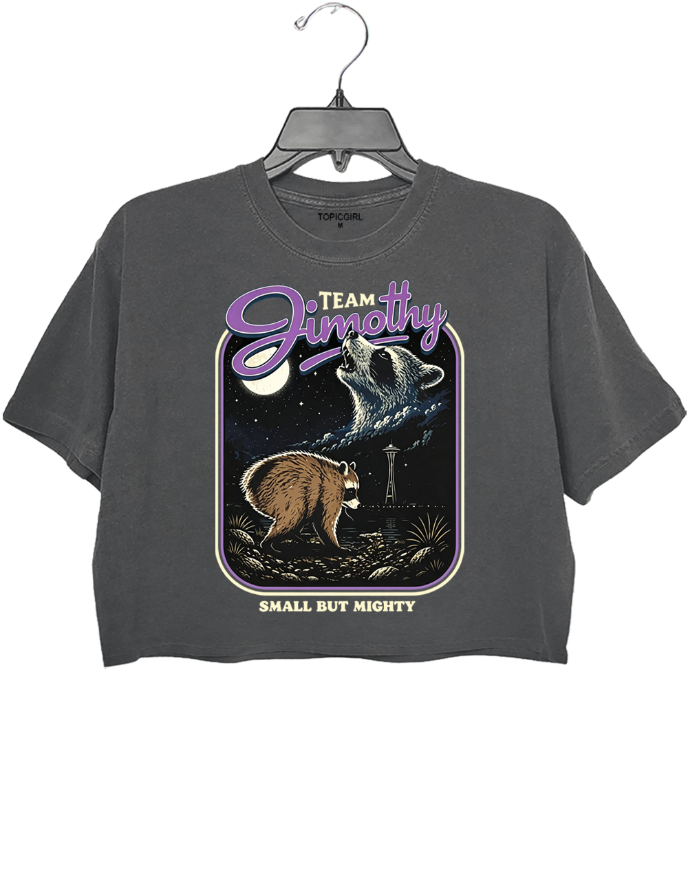 Retro Jimothy Raccoon Crop Top
