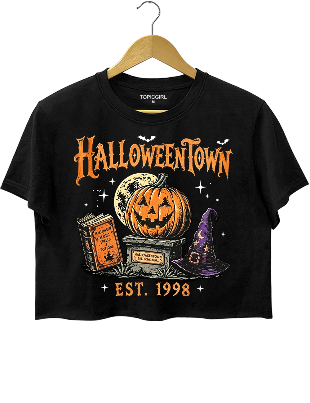 Vintage Halloween Spooky Season Crop Top