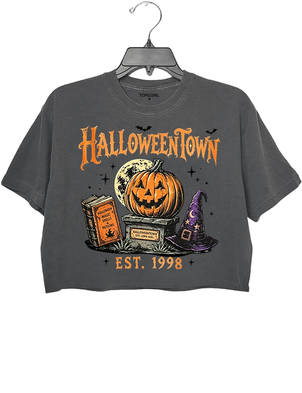 Vintage Halloween Spooky Season Crop Top