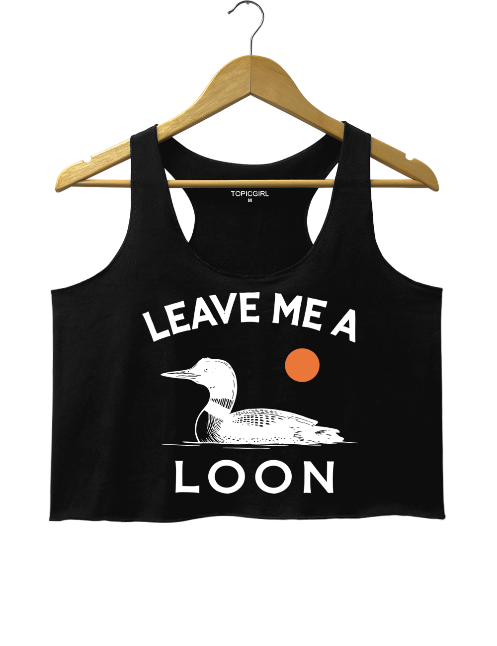 Leave Me A Loon Crop Tank Top