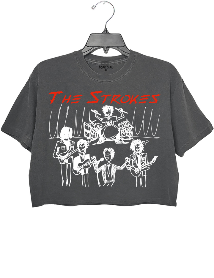 The Strokes Vintage Crop Top