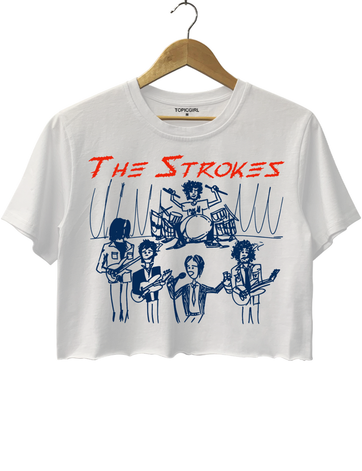 The Strokes Vintage Crop Top