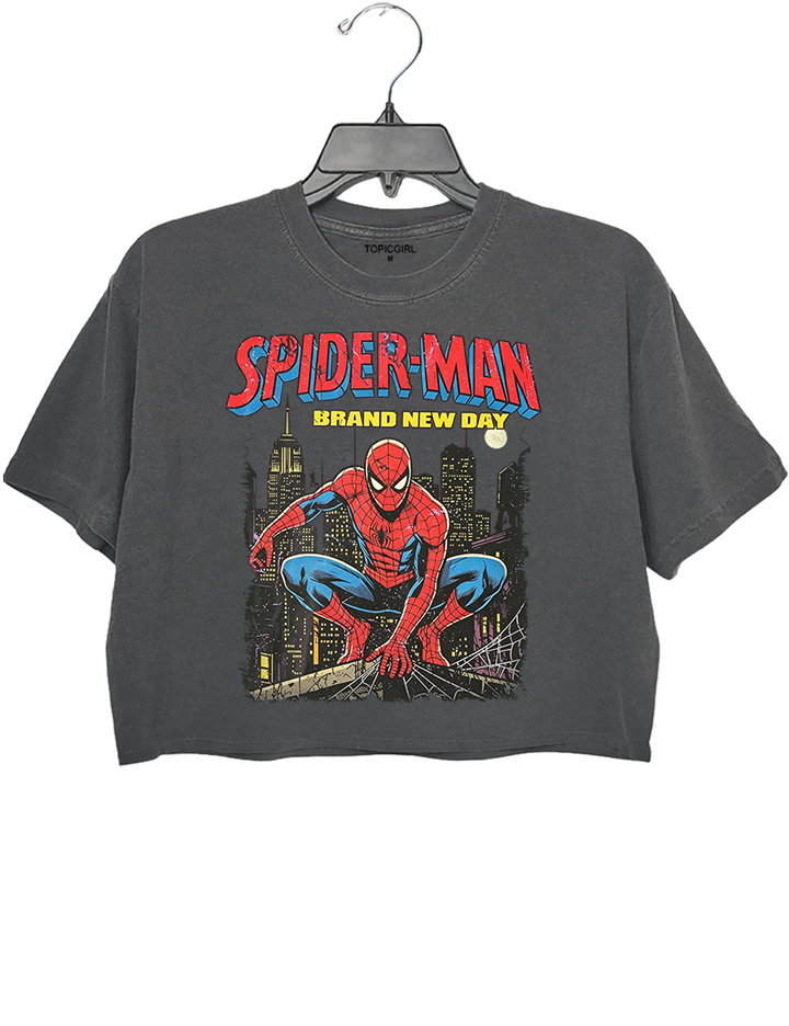 Vintage Spider Man Brand New Day Crop Top