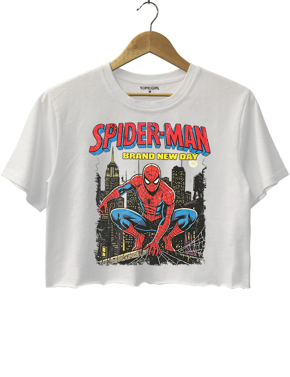 Vintage Spider Man Brand New Day Crop Top