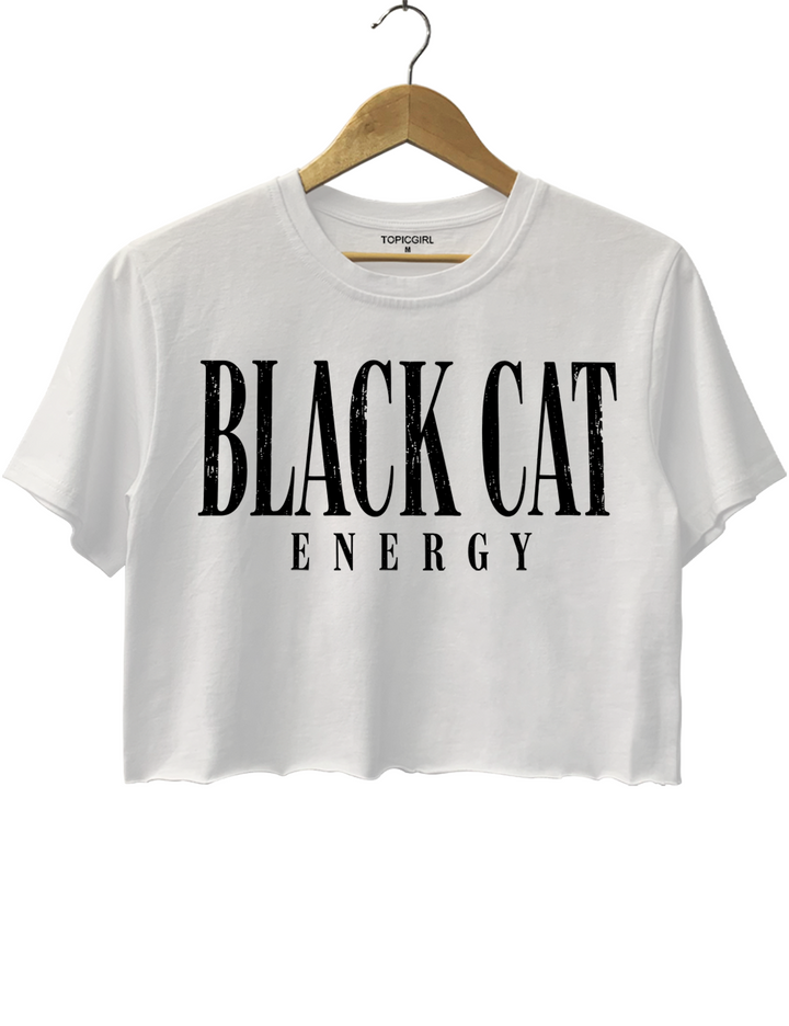 Black Cat Energy Crop Top