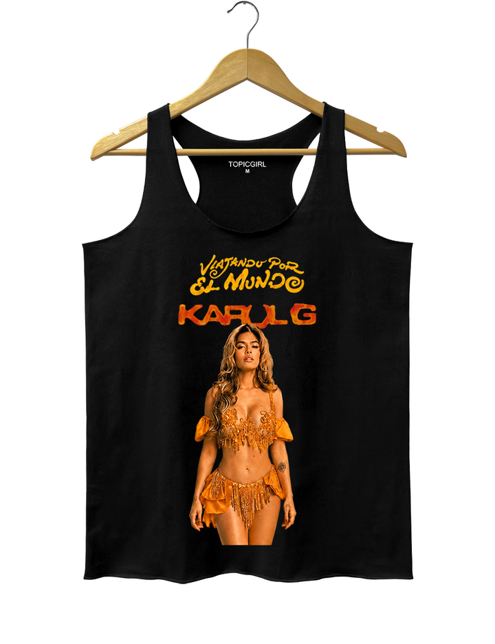 Karol G Viajando Por El Mundo Inspired Tank Top