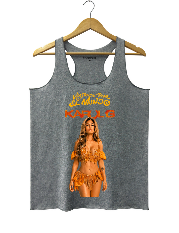 Karol G Viajando Por El Mundo Inspired Tank Top