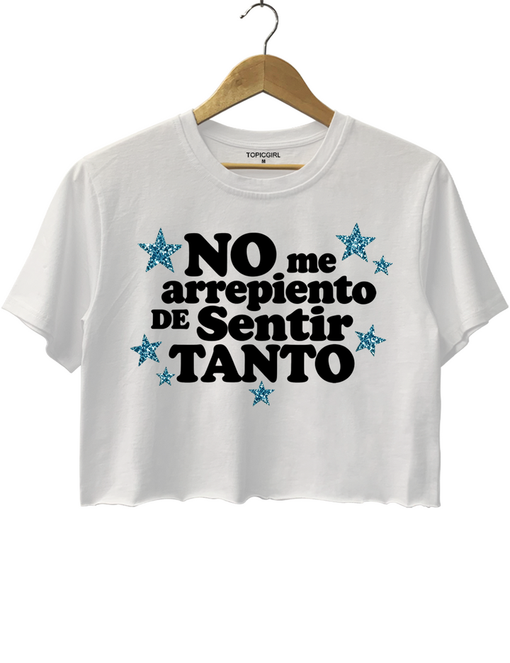 No Me Arrepiento De Sentir Tanto New Karol G Crop Top