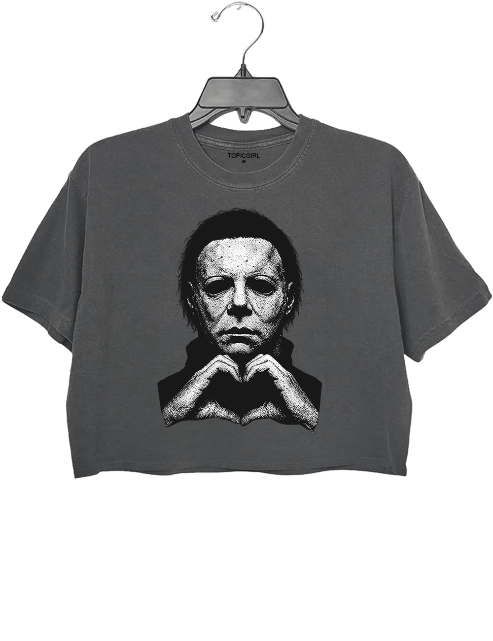 Michael Heart Hands Horror Movie Crop Top