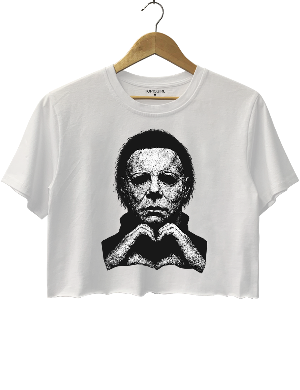 Michael Heart Hands Horror Movie Crop Top