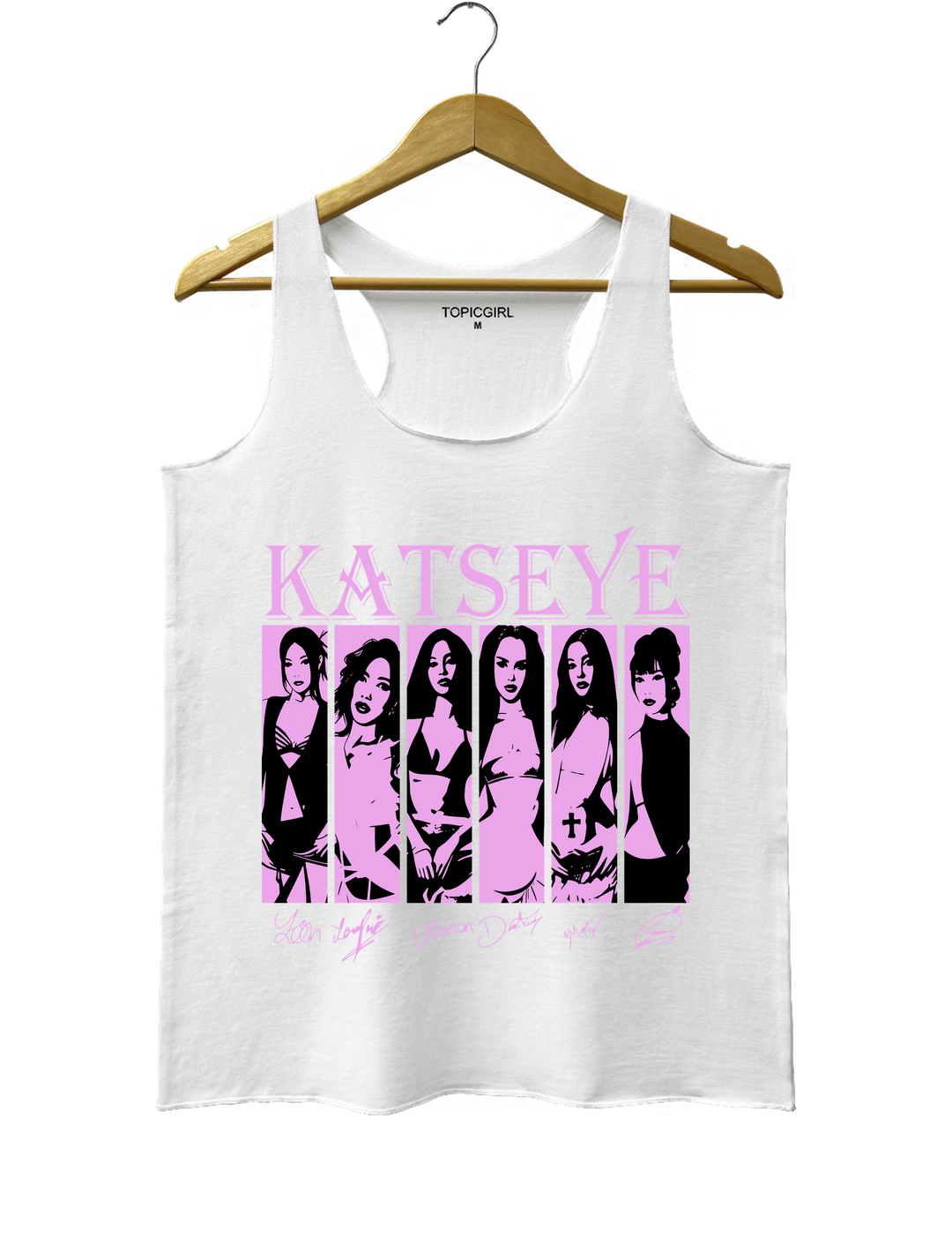 Katseye Girls Tank Top - White