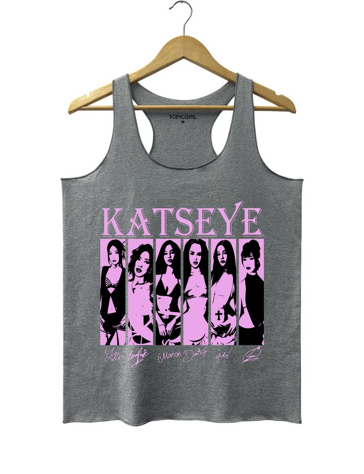 Katseye Girls Tank Top - Gray