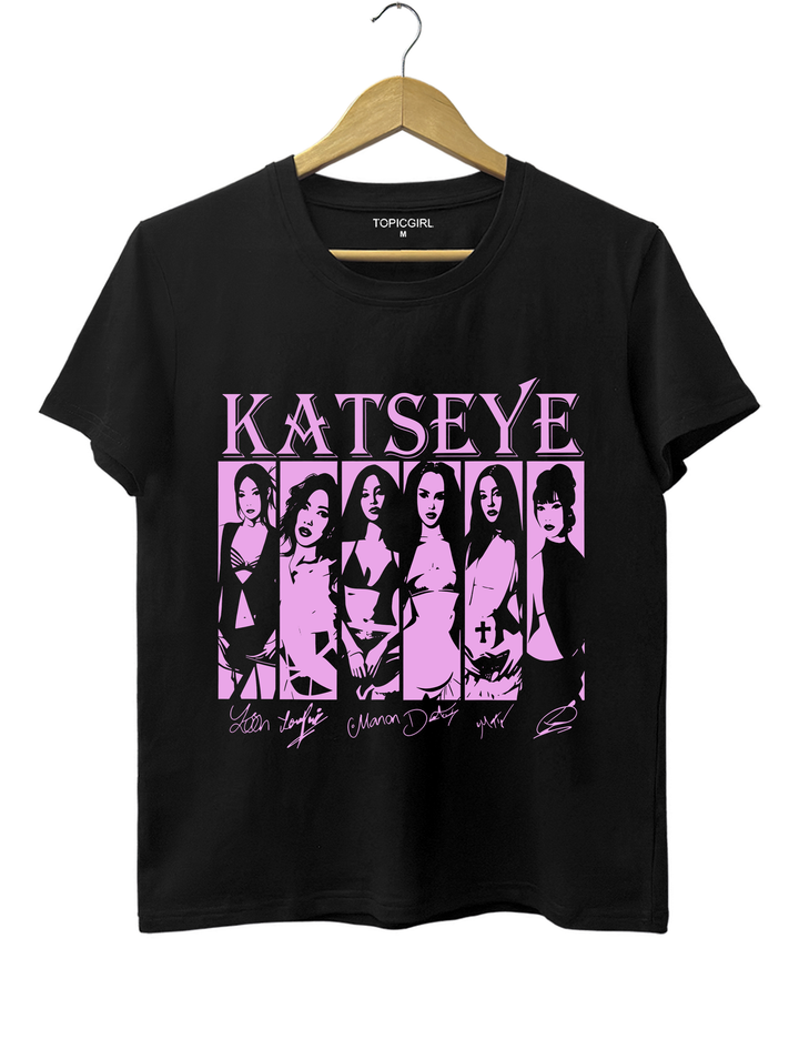 Katseye Girls Tee - Black