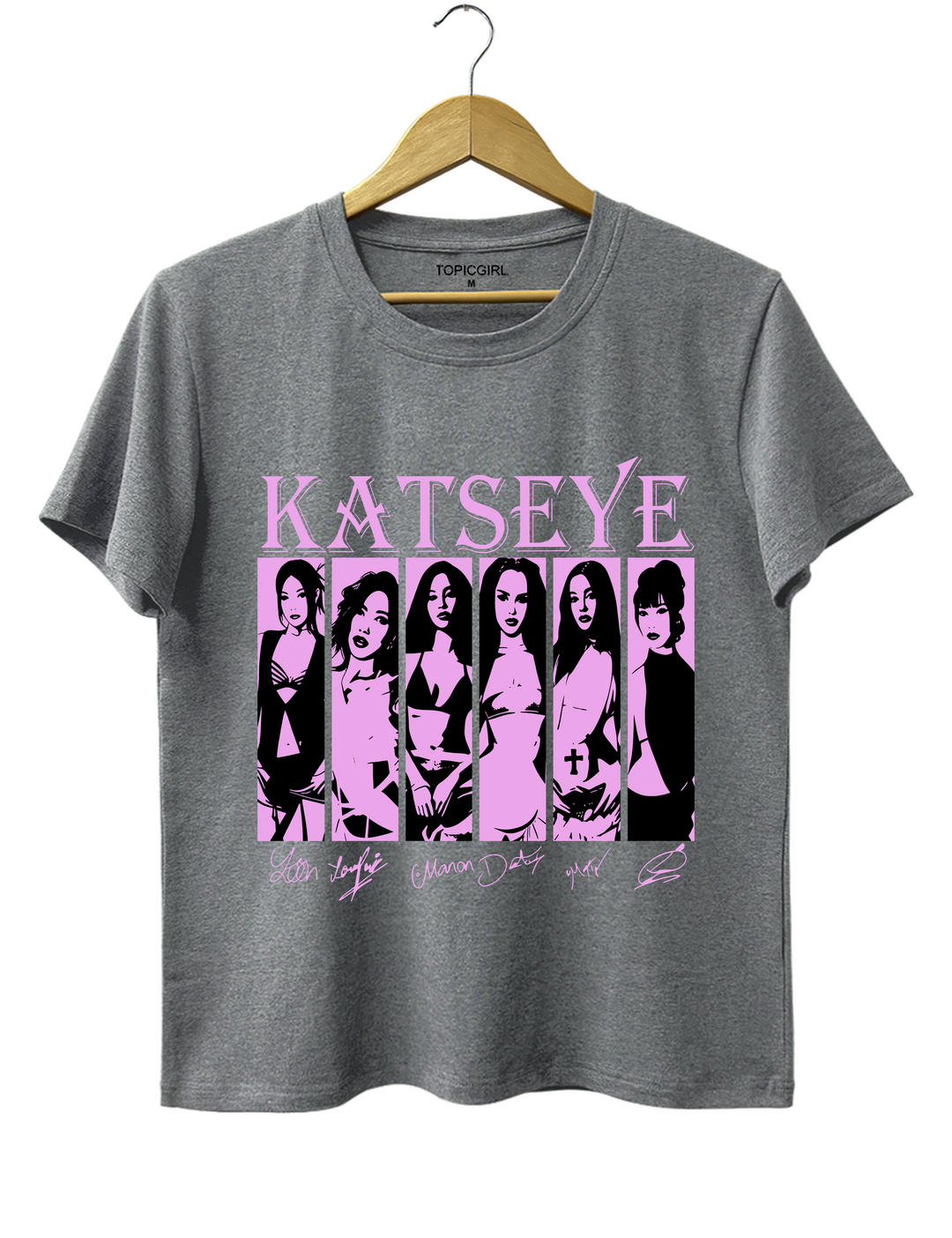 Katseye Girls Tee - Gray