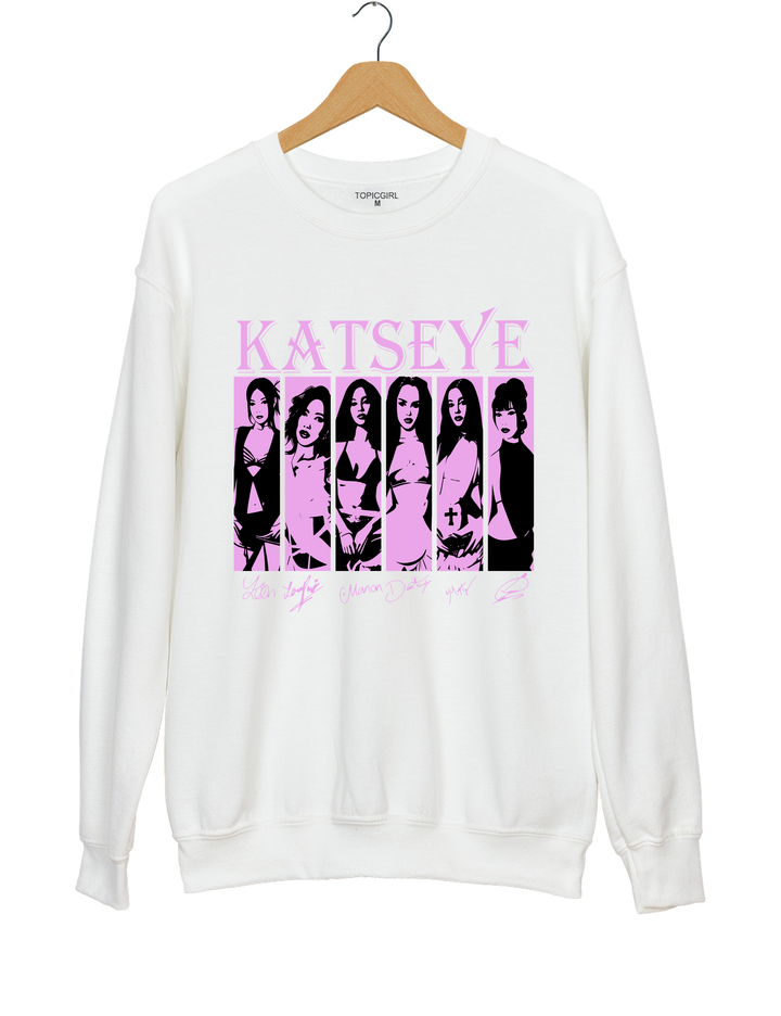 Katseye Girls Sweatshirt - White