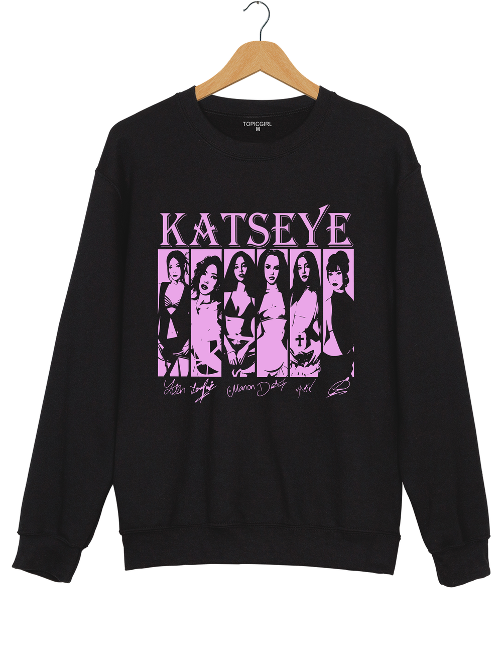 Katseye Girls Sweatshirt - Black