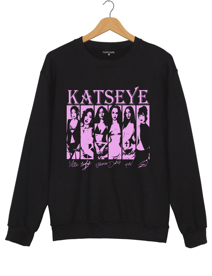 Katseye Girls Sweatshirt - Black