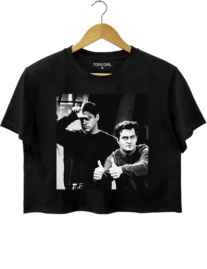 Chandler And Joey Friends Crop Top