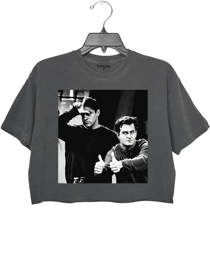 Chandler And Joey Friends Crop Top
