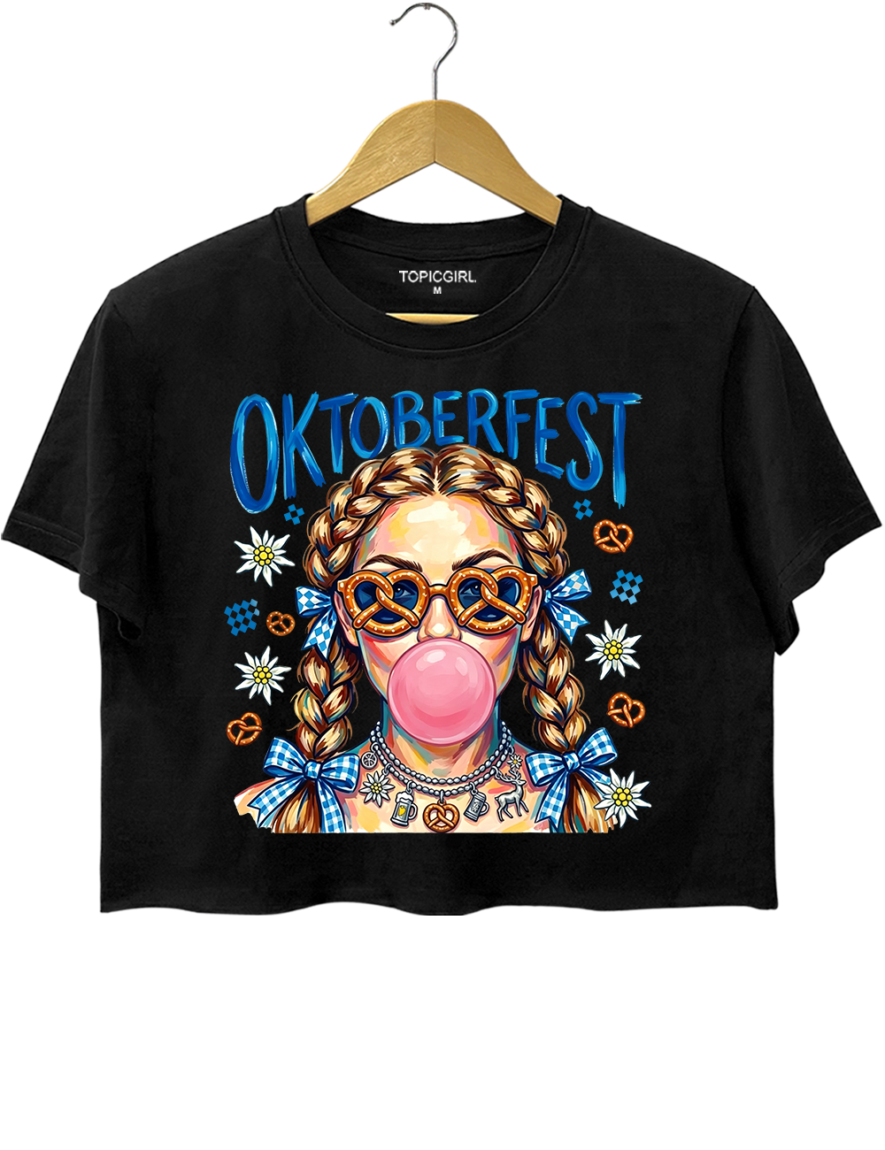 Oktoberfest Bubble Girls Crop Top