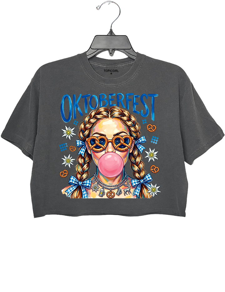 Oktoberfest Bubble Girls Crop Top