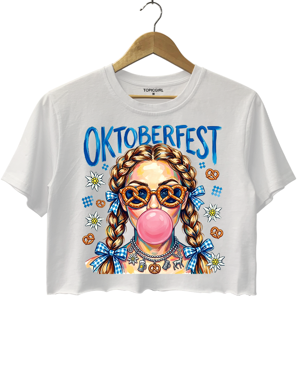 Oktoberfest Bubble Girls Crop Top