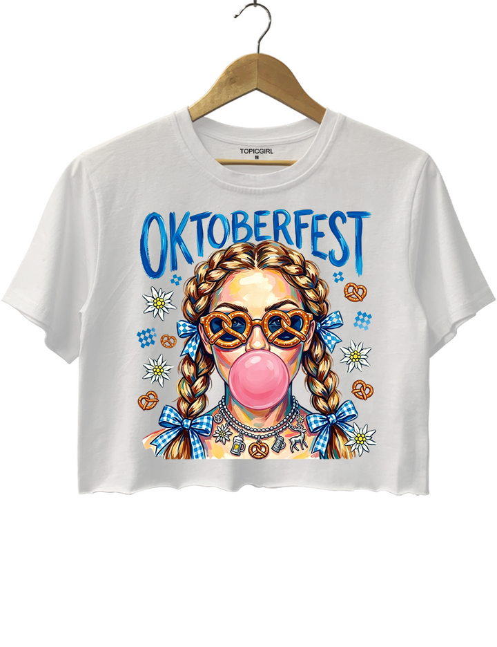 Oktoberfest Bubble Girls Crop Top