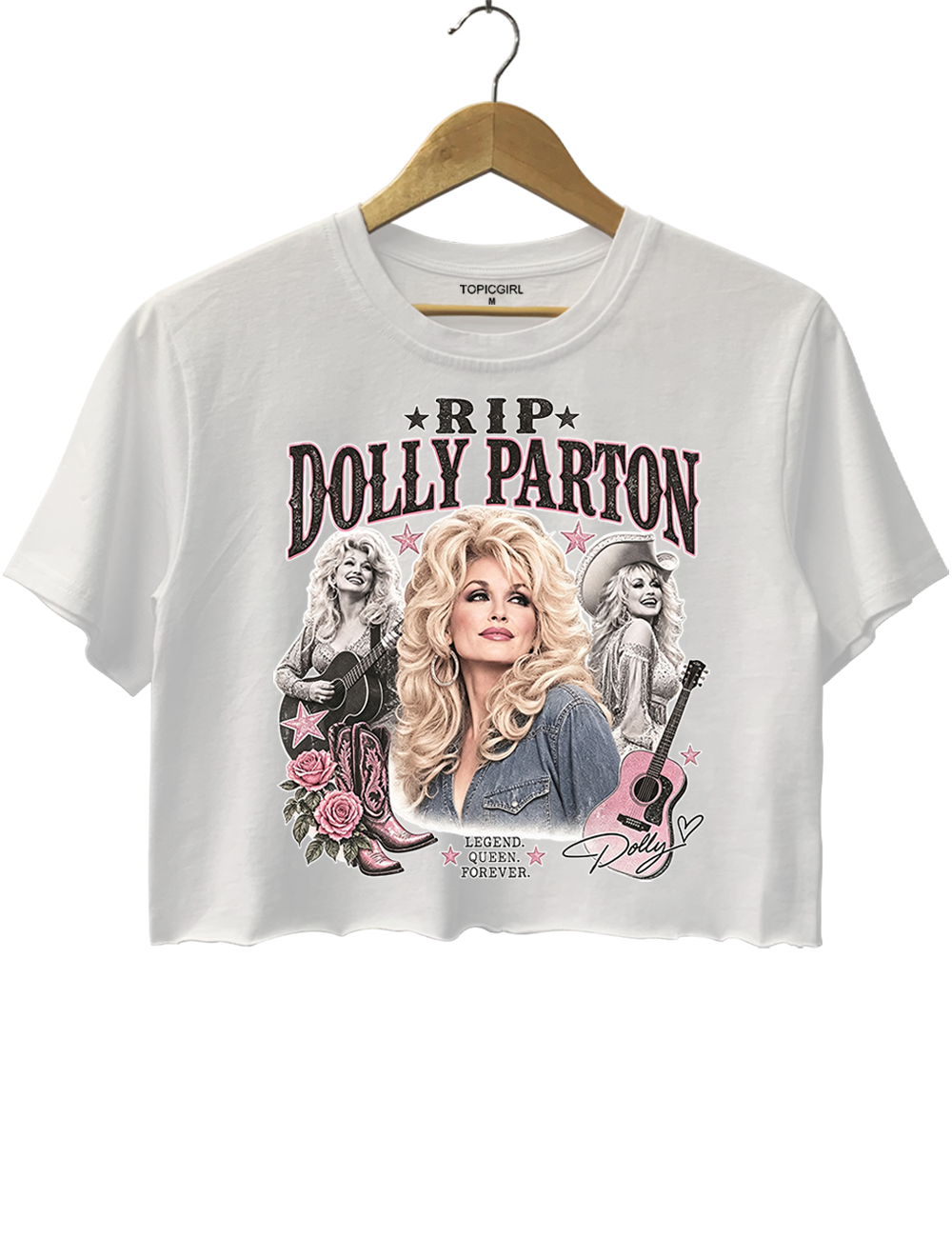 Dolly Parton RIP Memorial Crop Top
