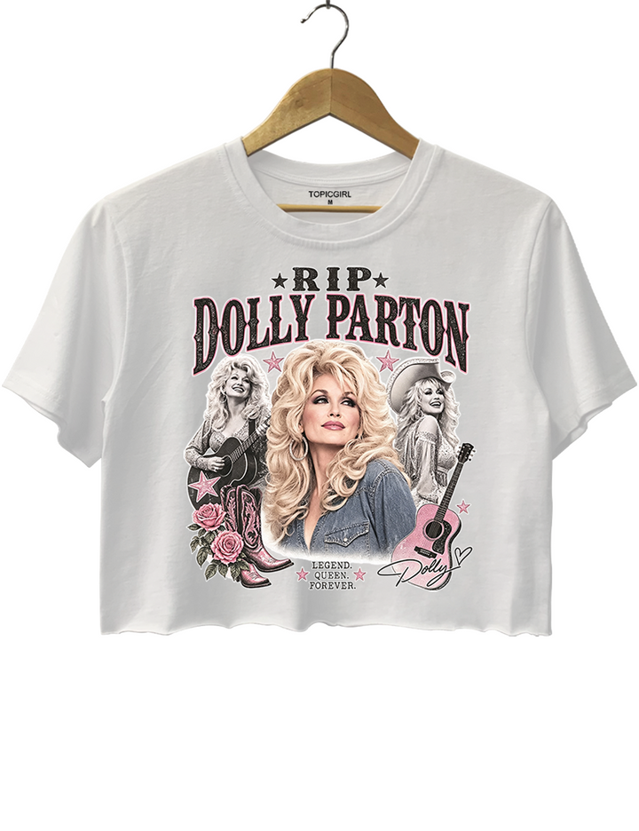 Dolly Parton RIP Memorial Crop Top