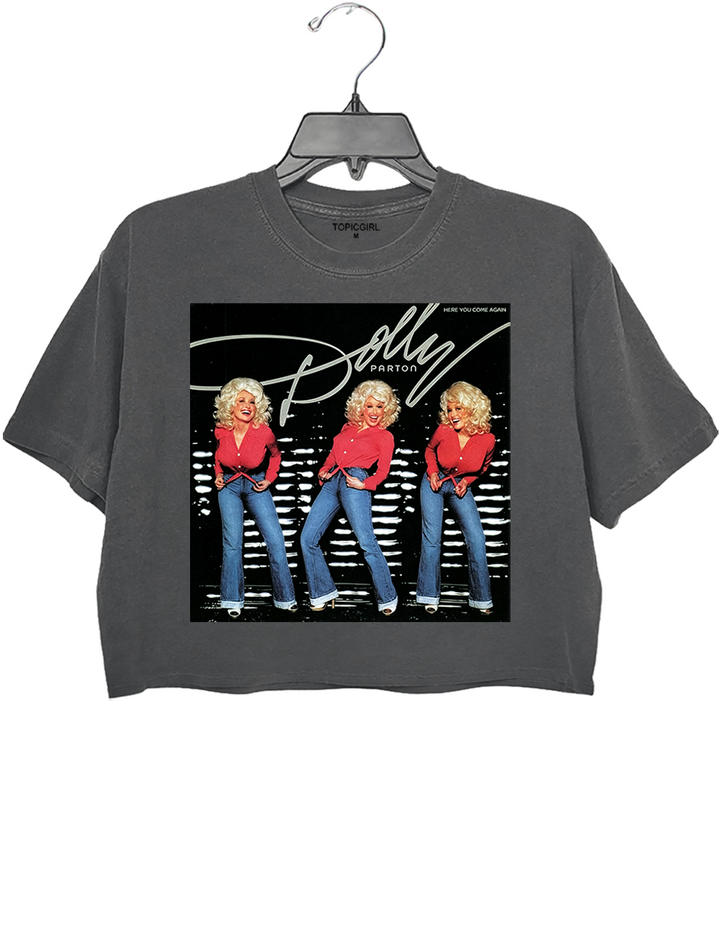 Dolly Parton Here You Come Again Crop Top