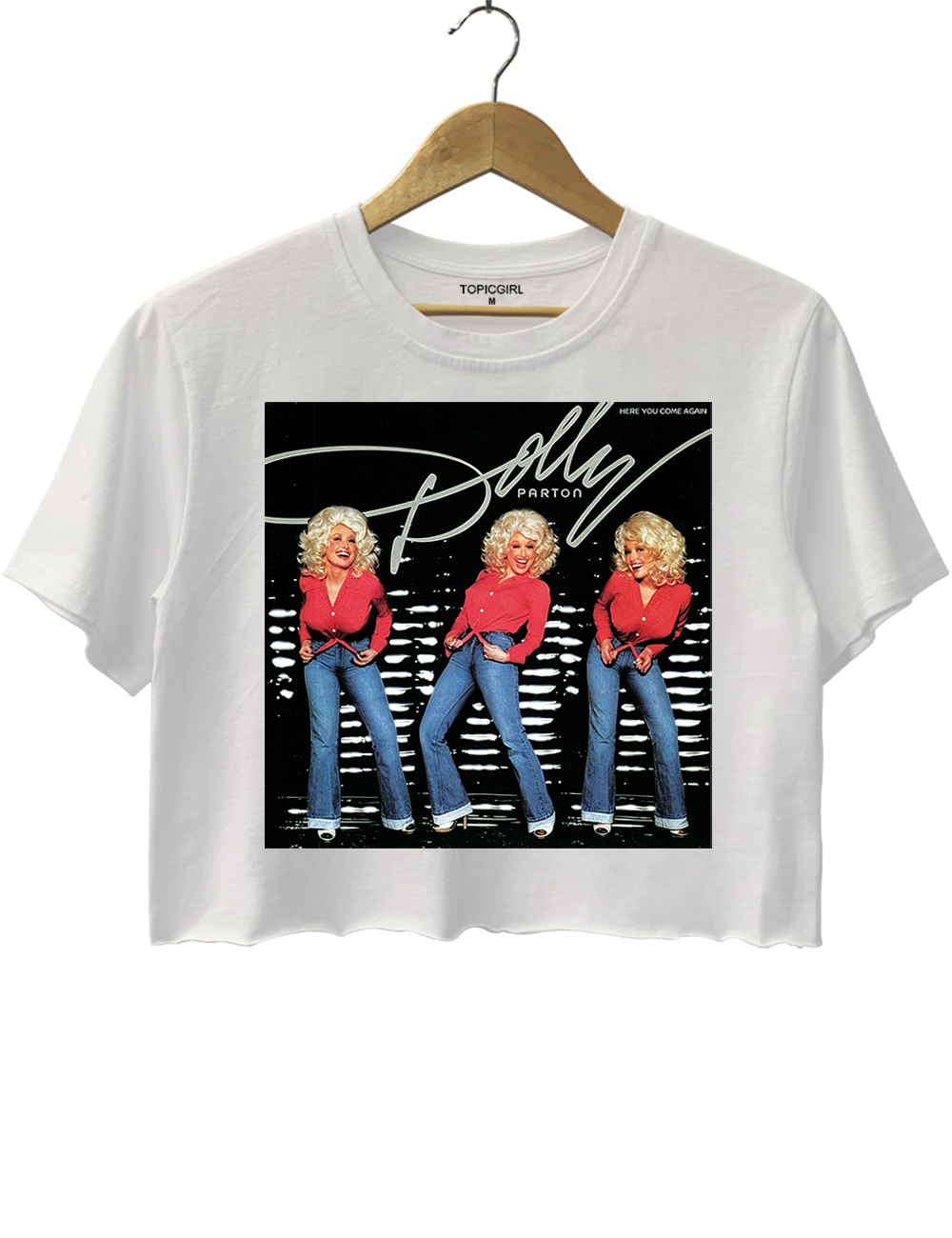 Dolly Parton Here You Come Again Crop Top
