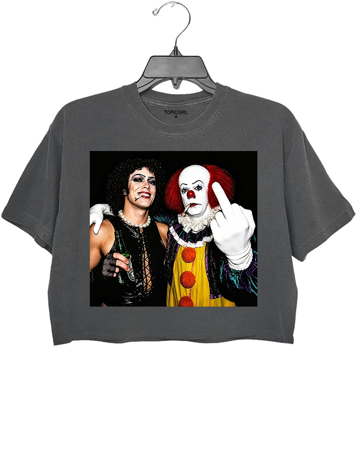 Funny Tim Curry Crop Top