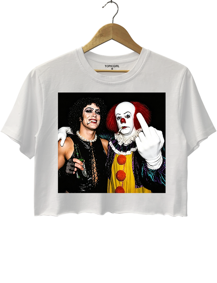 Funny Tim Curry Crop Top