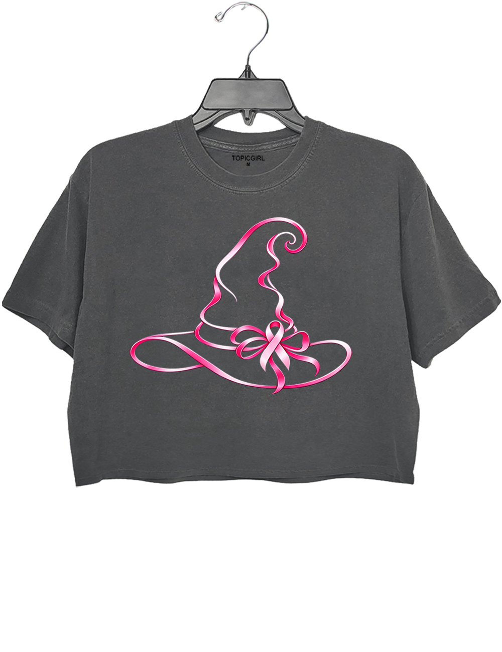 Breast Cancer Awareness Witch Hat Crop Top