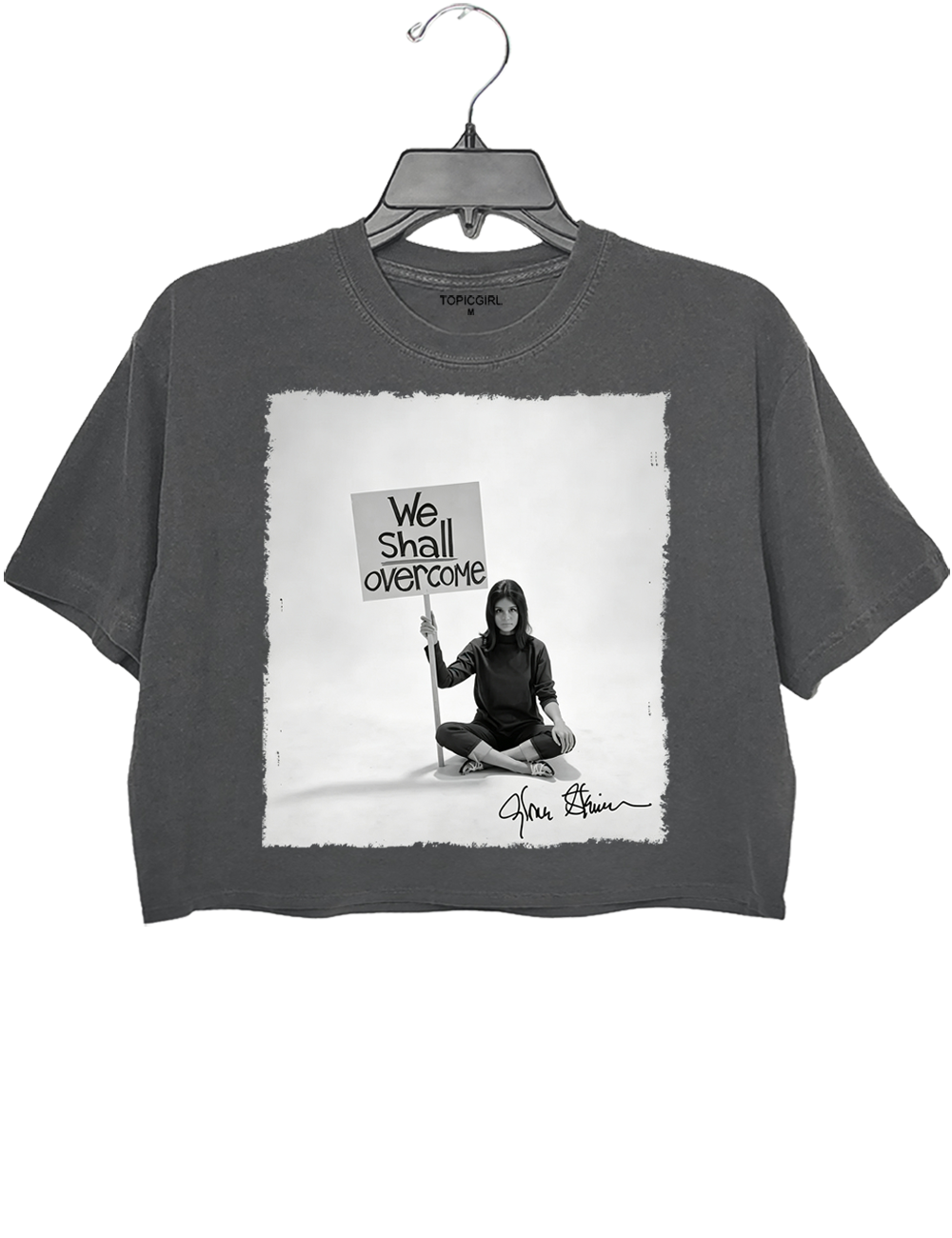 We Shall Overcome Gloria Steinem Crop Top