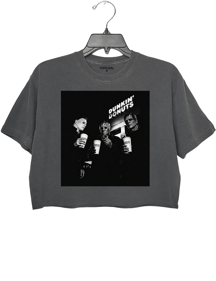 Michael And Jason Drink Dunkin’ Donuts Crop Top