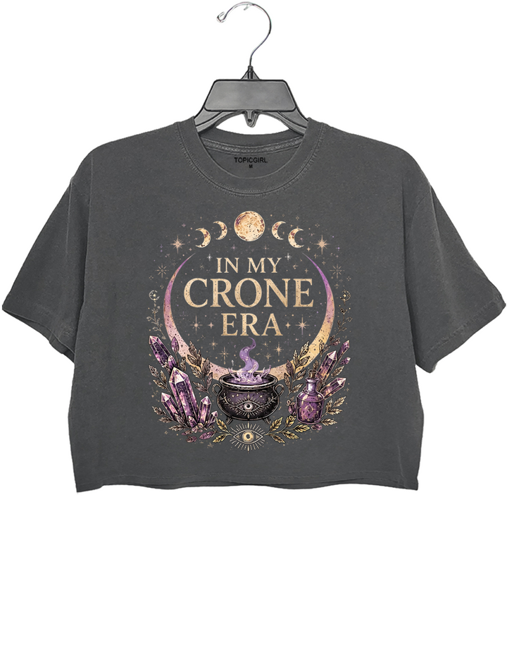 Crone Era Witchy Crop Top