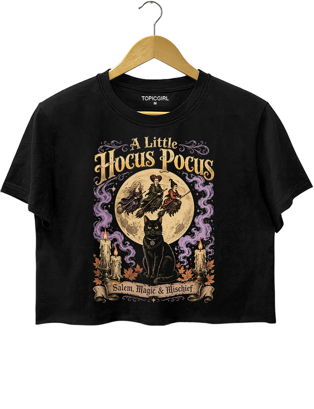 Halloween Hocus Pocus Salem Magic And Mischief Crop Top