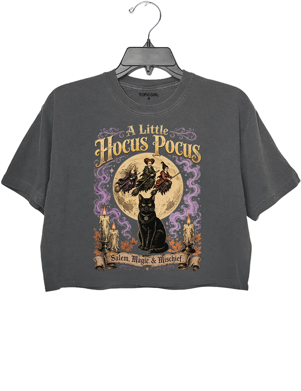 Halloween Hocus Pocus Salem Magic And Mischief Crop Top